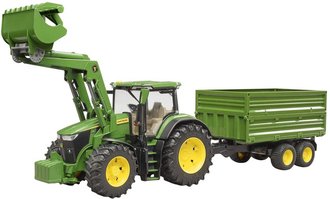 BRUDER 03155 Traktor John Deere 7R 350 set s elnm nakladaem a pvsem