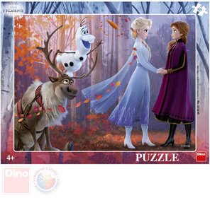 DINO Puzzle deskov 32x24cm Frozen 2 (Ledov Krlovstv) v rmeku 40 dlk