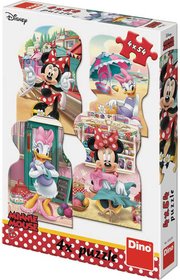 DINO Puzzle 4x54 dlk Minnie a Daisy v lt 13x19cm skldaka 4v1