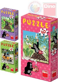 DINO Puzzle Jak Krtek uzdravil myku (Krteek) 24x22cm set 60 dlk 6 druh