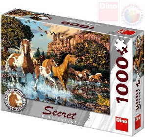 DINO Puzzle 1000 dlk Kon skryt tajemstv 66x47cm skldaka v krabici