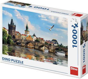 DINO Puzzle 1000 dlk Praha Karlv most 66x47cm skldaka