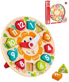 HAPE DEVO Puzzle vkldac hodiny 13 dlk 25cm *DEVN HRAKY*