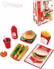 HAPE DEVO Fast Food set makety potravin 27 dlk rychl oberstven