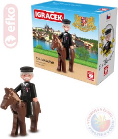 EFKO IGREK T.G.Masaryk figurka 7,5cm v krabice STAVEBNICE