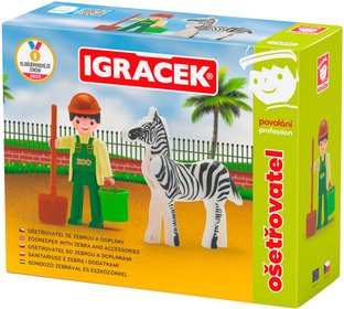 EFKO IGREK Oetovatel povoln set figurka kloubov se zebrou