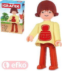 EFKO IGREK Babika figurka 7,5cm rodina v krabice STAVEBNICE