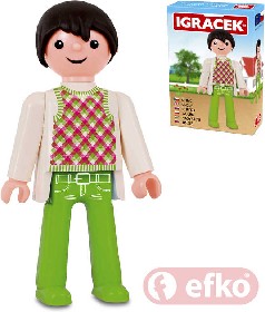 EFKO IGREK Strek figurka 7,5cm rodina v krabice STAVEBNICE