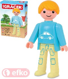 EFKO IGREK Chlapeek figurka 7,5cm rodina v krabice STAVEBNICE