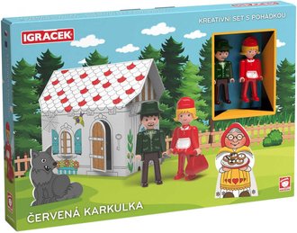 EFKO IGREK erven Karkulka kreativn set se 2 figurkami a pohdkou
