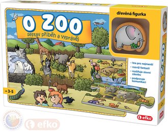 EFKO Baby Hra O ZOO puzzle vyprvc Skldej a vyprvj pbhy