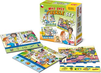 EFKO Puzzle vzdlvac Mj svt 3v1 32 dlk skldaka v krabici