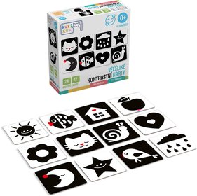 EFKO KukiKuk Vlik kontrastn baby karty set 12ks pro miminko