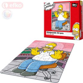 EFKO Puzzle The Simpsons Homer v prci skldaka 21x15cm 54 dlk v krabici