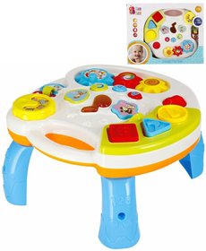BAM BAM Baby hudebn vzdlvac stl s aktivitami na baterie Svtlo Zvuk