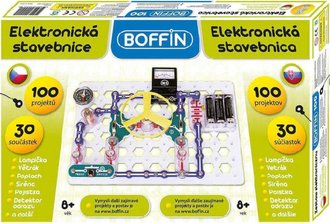 Boffin 100 elektronická stavebnice 100 projektů na baterie 30ks v krabici