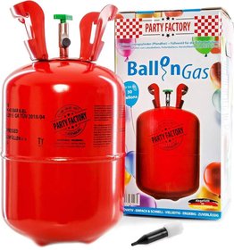 Helium 200l jednorzov na plnn a 30ks latexovch balnk o prmru 23cm