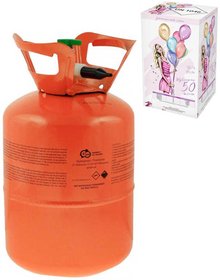 Helium 420l jednorzov na plnn a 50ks latexovch balnk o prmru 23cm