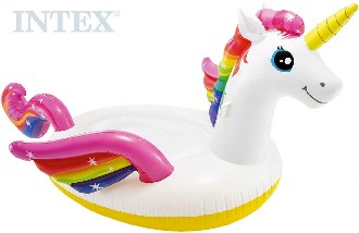 INTEX Nafukovac matrace Jednoroec 287x193x165cm plavidlo s chyty na vodu 57281