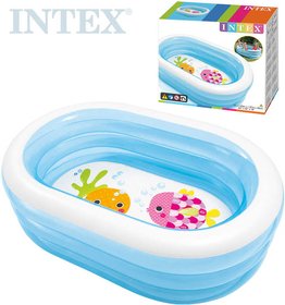 INTEX Bazn dtsk nafukovac ovl 163x107x46cm s rybikami 57482