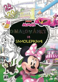 JIRI MODELS Omalovánky A4+ Samolepky Disney Minnie Mouse