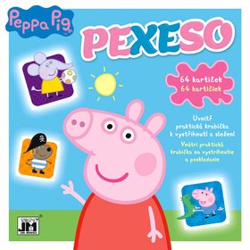 JIRI MODELS Pexeso v seitu Peppa Pig s krabikou a omalovnkou