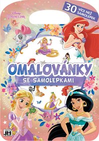 JIRI MODELS Omalovnky se samolepkami Princezny