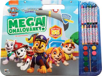 JIRI MODELS Mega omalovnkov set Paw Patrol s voskovkami a barvikami