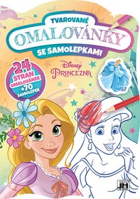 JIRI MODELS Omalovnky tvarovan + samolepky Disney Princezny