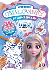 JIRI MODELS Omalovnky tvarovan + samolepky Frozen (Ledov Krlovstv)