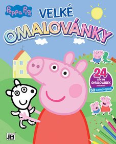 JIRI MODELS Omalovnky velk se samolepkami Peppa Pig