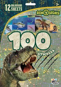 JIRI MODELS 100 samolepek + omalovnky Dinosaui