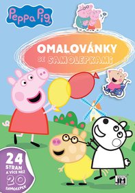 JIRI MODELS Omalovnky A4 se samolepkami prastko Peppa Pig