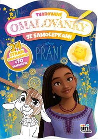 JIRI MODELS Omalovánky tvarované + samolepky Disney Přání
