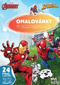 JIRI MODELS Omalovnky A4 se samolepkami Marvel hrdinov