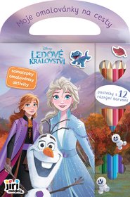 JIRI MODELS Moje omalovnky na cesty Frozen s pastelkami a samolepkami
