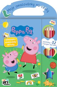 JIRI MODELS Moje omalovnky na cesty Peppa Pig s pastelkami a samolepkami