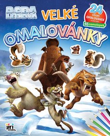 JIRI MODELS Omalovnky velk se samolepkami Doba ledov