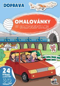 JIRI MODELS Omalovnky A4 se samolepkami Doprava