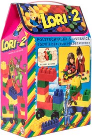 LORI 002 Stavebnice polytechnick 2 barevn kostky set 35ks v krabici