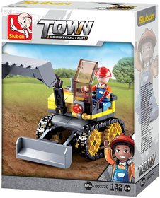 SLUBAN Town Bagr psov mal 132 dlk + 1 figurka STAVEBNICE