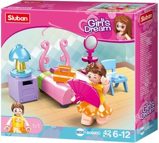 SLUBAN Girls Dream Lonice 42 dlk + 1 figurka STAVEBNICE
