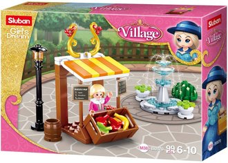 SLUBAN Girls Dream Stnek s ovocem 99 dlk + 1 figurka STAVEBNICE