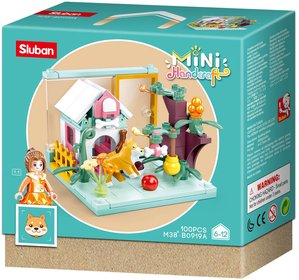 SLUBAN Mini Handcraft Domeek pro pejska 100 dlk + 1 figurka STAVEBNICE