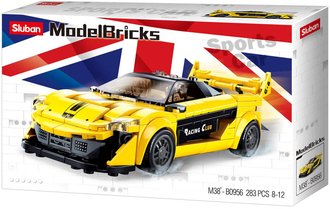 SLUBAN Model Bricks Auto lut anglick spork 283 dlk + 2 figurky STAVEBNICE