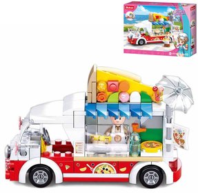 SLUBAN Girls Dream Mobiln pizza stnek 156 dlk + 1 figurka STAVEBNICE