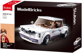 SLUBAN Model Bricks Auto klasick vz 2002 277 dlk + 1 figurka STAVEBNICE