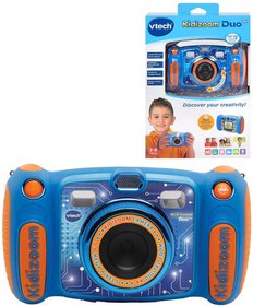 VTECH Kidizoom Duo dtsk fotoapart modr s efekty na baterie Svtlo Zvuk