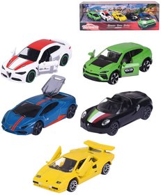 MAJORETTE Dreams Cars Italy drkov set 5 kovovch autek italsk znaky v krabici