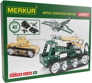 MERKUR 104 Army set 674 dlk * KOVOV STAVEBNICE *